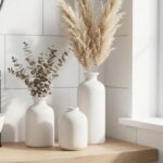 Small Ceramic Vase Set of 3, Boho Home Decor Vases for Dried Flowers,Farmhouse,S... - Image 8