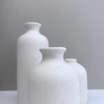 Small Ceramic Vase Set of 3, Boho Home Decor Vases for Dried Flowers,Farmhouse,S... - Image 9
