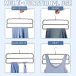 VSV stoage Velvet Pants Hangers with Double Non Slip Bar - Multiple Velvet Hange... - Image 5