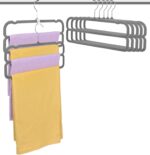 VSV stoage Velvet Pants Hangers with Double Non Slip Bar - Multiple Velvet Hange... - Image 7