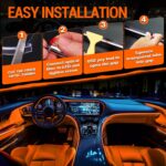 Interior Car LED Strip Lights, RGB 10-in-1 16 Million Colors Ambient Lighting Ki... - Image 6
