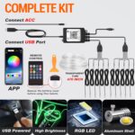 Interior Car LED Strip Lights, RGB 10-in-1 16 Million Colors Ambient Lighting Ki... - Image 7