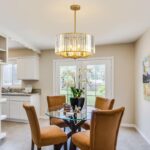 KELUOLY Modern Drum Crystal Chandeliers, 5-Light Gold Luxury Round Ceiling Hangi... - Image 3