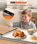 Food Warming Mat with Heat-Resistant Pad, 26X15 Inch, 6-Level Temp 6-Hour Timer,... - Image 6