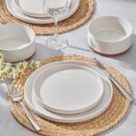 LIANYU 24 Pieces Porcelain Dinnerware Sets, Premium Plates and Bowls Set, High-F... - Image 7