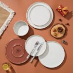 LIANYU 24 Pieces Porcelain Dinnerware Sets, Premium Plates and Bowls Set, High-F... - Image 9