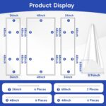 COUKIU 3 Sets Pre-Cut Wall Molding kit,Ready to Assemble Accent Molding Wainscot... - Image 3