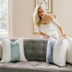 EVERGRACE x Kinsey Walsh Signature Velvet Panel Cotton Pillow Covers Set of 2, D... - Image 3