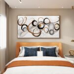 Large Framed Wall Art Living Room Wall Decor Framed Abstract Canvas Wall Art Bed... - Image 3