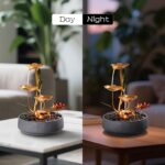 Haobos Indoor Tabletop Fountain Exquisite Meditation Desk Water Fountain Decorat... - Image 5