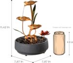 Haobos Indoor Tabletop Fountain Exquisite Meditation Desk Water Fountain Decorat... - Image 7