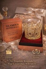 Luxury Crown Glass Candle Holder - Gold Votive Holder for Candles, Jewelry, Flor... - Image 4