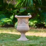 Christopher Knight Home Fiorenza Patio Planter, Light Concrete Planter, Mid-Cent... - Image 4