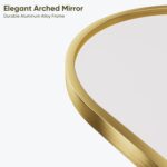 Full Length Mirror, 59"x18" Arched Full Body Mirror, Floor Mirrors with Stand, B... - Image 4