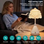 Touch Table lamp, LED Bedside lamp with Three-Color Adjustment, Battery-Powered ... - Image 3