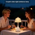 Touch Table lamp, LED Bedside lamp with Three-Color Adjustment, Battery-Powered ... - Image 7