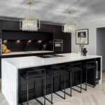 LMQNINE Modern Foyer Chandelier, Gold Crystal Chandelier Entryway Pendant Light ... - Image 3