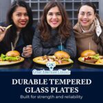 Tempered Glass Oval Meat Serving Tray – Durable Food Platter for Serving Dishes,... - Image 7