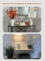 PoKat 23'' Bedside Table Lamp for Bedroom Nightstands, Birthday Gifts for Women ... - Image 3