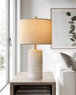 PoKat 23'' Bedside Table Lamp for Bedroom Nightstands, Birthday Gifts for Women ... - Image 5