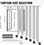 Anytime Home Curtains Blackout and Sheer Layered Solid Window Curtain Panel Pair... - Image 3