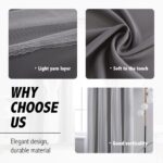 Anytime Home Curtains Blackout and Sheer Layered Solid Window Curtain Panel Pair... - Image 5