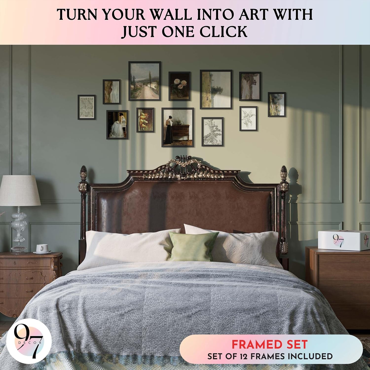 97 Decor Vintage FRAMED Wall Art - Framed Vintage Wall Art Prints, Vintage Poste... - Image 4