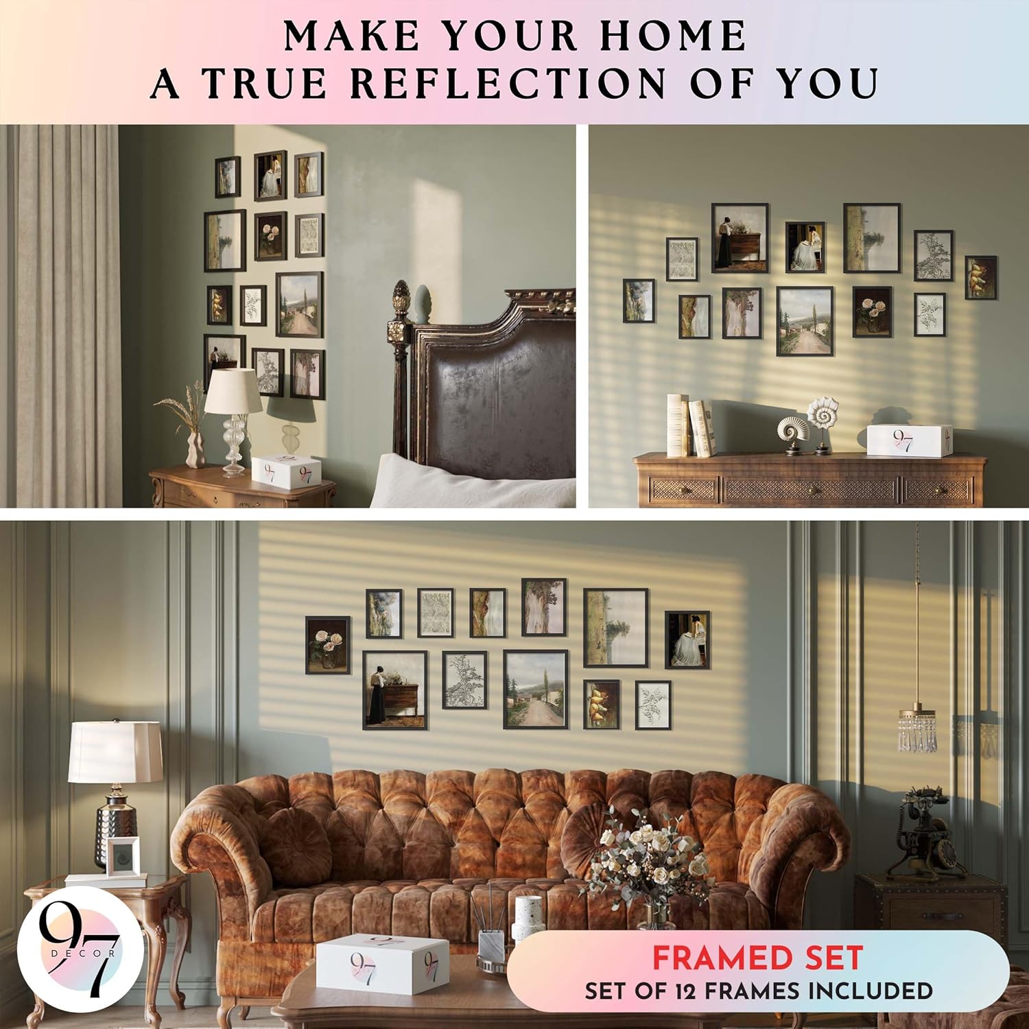 97 Decor Vintage FRAMED Wall Art - Framed Vintage Wall Art Prints, Vintage Poste... - Image 5