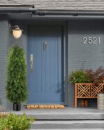 2 Pack 5ft Artificial Cedar Topiary Trees, Outdoor Artificial Plants for Front P... - Image 5
