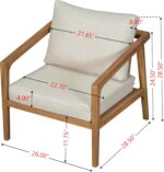 Christopher Knight Home Dena Patio 4-Piece Conversation Set, Outdoor 4-Seater Ac... - Image 5