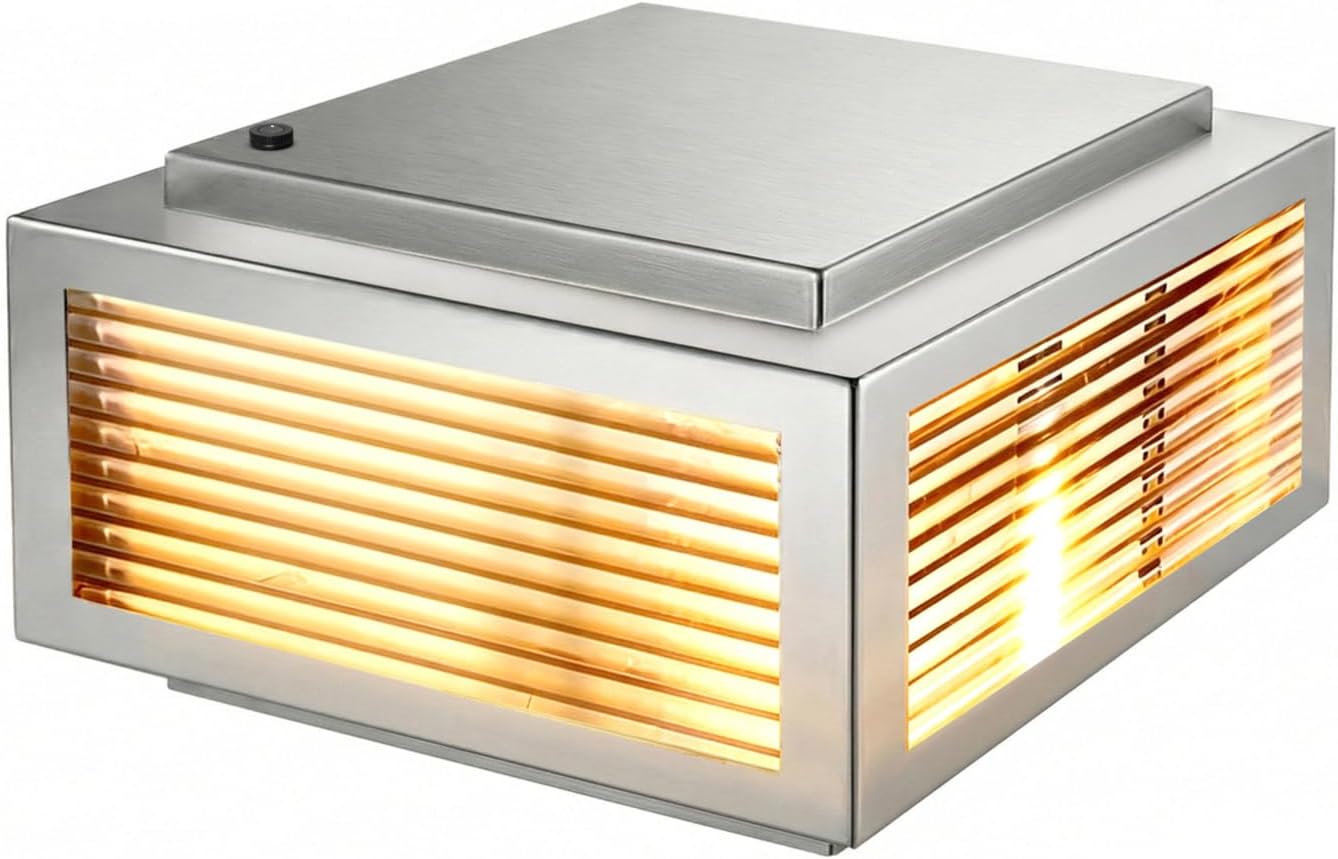 304 Brushed Stainless Steel Pillar Light, UL Listed Light Sensor, Large Post Lig... - Image 6