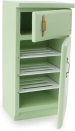 1/12 Scale Dollhouse Fridge Kitchen Furniture Miniature Simple Retro Style Refri... - Image 4