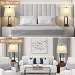 Lolikit Table Lamp for Bedroom Set of 2 with 2 USB Ports and AC Power Outlet, 23... - Image 6