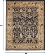 SAFAVIEH Persian Legend Collection Area Rug - 8'3" x 11', Blue & Gold, Handmade ... - Image 3
