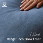 Foindtower Pack of 2, Decorative Linen Soild Throw Pillow Covers Soft Accent Eur... - Image 3