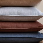Foindtower Pack of 2, Decorative Linen Soild Throw Pillow Covers Soft Accent Eur... - Image 5
