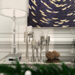 CosmoLiving by Cosmopolitan Aluminum Metal Abstract Decorative Candle Holder Mel... - Image 8