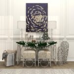 CosmoLiving by Cosmopolitan Aluminum Metal Abstract Decorative Candle Holder Mel... - Image 10
