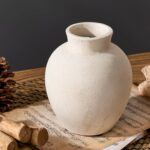 SIDUCAL Ceramic Decorative Flower Vase | 6 Inch Pottery Rustic Farmhouse Boho Va... - Image 4