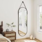 Full Length Mirror, Oval Wall Mounted Mirror, 48"x16" Door Mirrors Full Length w... - Image 3