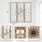 RiteSune Unique 30" Wall Clock for Living Room Decor, Oversized Farmhouse Wall C... - Image 3