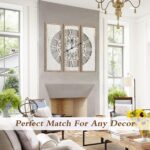 RiteSune Unique 30" Wall Clock for Living Room Decor, Oversized Farmhouse Wall C... - Image 5