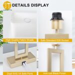 BrightWe Set of 2 Table Lamps with Dual USB Ports,Touch Control Bedside Lamps Ni... - Image 6