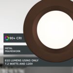 Designers Fountain LED Recessed Ceiling Light, 4 Inch Metal Lighting Fixture, Di... - Image 4
