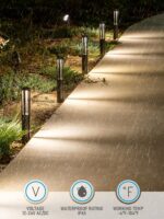 LEONLITE Low Voltage Path Lights, 3W LED Landscape Pathway Lights, Outdoor Lands... - Image 5