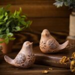Blulu 2 Pcs Bird Figurines Home Decor Resin Bird Statue Vintage Farmhouse Decora... - Image 6