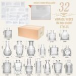 Glass Bud Vase Set of 32PCS Wedding Centerpieces for Tables,Mini Clear Bud Vases... - Image 3