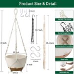 Koalaime Hanging Planters for Indoor Plants, 2 Pack 10 Inch Self Watering Pots w... - Image 3