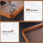 ProCase Wooden Valet Tray for Men, Wood Catch-All EDC Organizer, Nightstand, Ent... - Image 4
