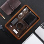 ProCase Wooden Valet Tray for Men, Wood Catch-All EDC Organizer, Nightstand, Ent... - Image 5